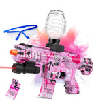Grey - Electric Gel Ball Blaster, Manual & Automatic Gel Ball, Rechargeable Splatter Ball Blaster for Outdoor Activities
