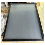Black jersey shadow box display case 22.5 x 36 in - real photo, front
