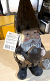 Alpine YEN576HH garden gnome with watering can statue