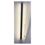 Minimalist black LED long strip wall lamp, 100cm – real photo, mounted and lit (display unit)