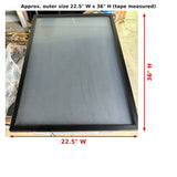 Black jersey shadow box display case 22.5 x 36 in - real photo with dimensions 22.5 in W x 36 in H