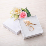 GEFTOL white cardboard jewelry gift box 3.5 x 3.5 x 1 in