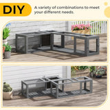 Modular wooden cat tunnel – DIY combination layouts on deck