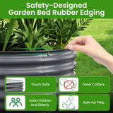 Nossta round raised garden bed 42 x 42 x 17 in, Deep Grey