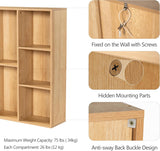 6-cube storage organizer natural oak – weight capacity and anti-tip features