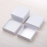GEFTOL white cardboard jewelry gift box 3.5 x 3.5 x 1 in
