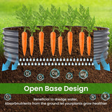 Nossta round raised garden bed 42 x 42 x 17 in, Deep Grey
