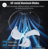 24-Inch Heavy Duty High Velocity Industrial Shop Garage Fan 3-Speed Wall Ceiling Mount