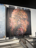 Large Colorful Abstract Portrait Canvas Wall Art – Modern Framed Statement 63”H x 52.5”W x 1.5”D