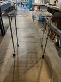 3-Tier Heavy Duty Rolling Wire Shelving Rack – 24” x 14” x 30” Chrome Storage Cart