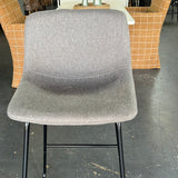 Reduced - Alexander 30 in. Gray Bar Stools Low Back Metal Frame Counter Height Bar Stool With Fabric Upholstery Seat $10 Each