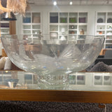 10 Inch Wide Mouth Butterfly Floater Bowl - Buttelfly Etched Into Bowl