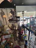Rustic Metal Farm Chime with Rooster & Pig, Tractor, and Cow Garden Decor- $20 each(Please text)