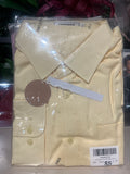 Oxford cotton. Classic button-down collar. Long sleeves with buttoned cuffs. Patch pocket on the front.Relaxed fit. Rounded hem. Yellow Lrg only