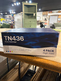 TN436 High Yield 4-Pack Compatible Toner Cartridge Set for Brother Printers