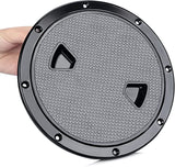 Set of 2 8" Round Non Slip Inspection Hatch w/Detachable Cover for Marine Boat Yacht