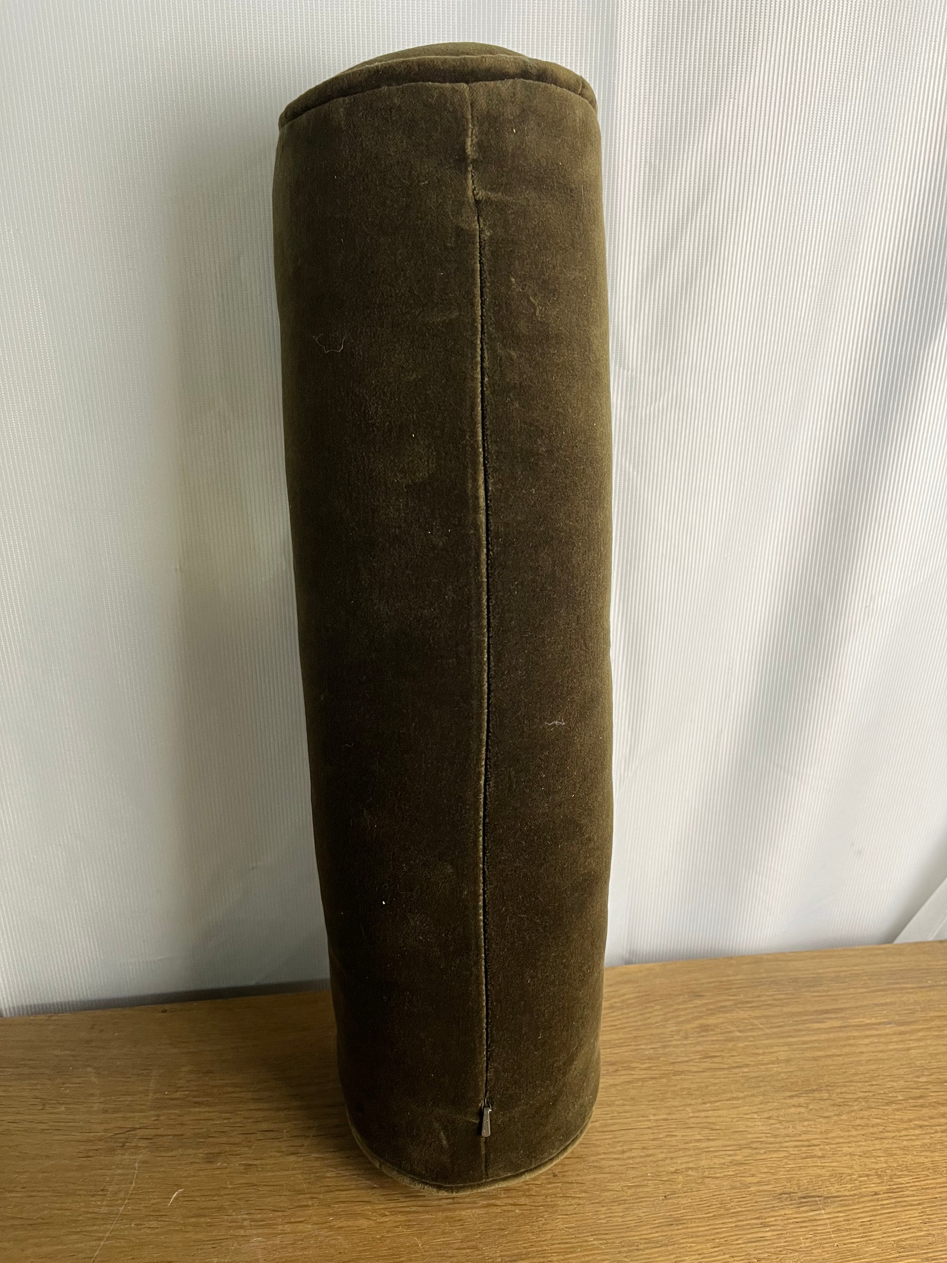 Sabine Velvet Bolster Pillow Mega Brown Box