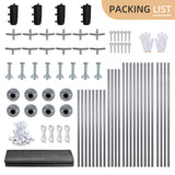 Walsunny 12x20 ft white heavy duty carport canopy with roll-up windows – structure overview