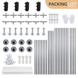 Walsunny 12x20 ft white heavy duty carport canopy with roll-up windows – feature overview