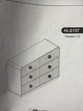 White 6 drawer dresser