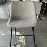 Reduced - Alexander 30 in. Gray Bar Stools Low Back Metal Frame Counter Height Bar Stool With Fabric Upholstery Seat $10 Each