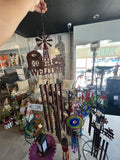 Rustic Metal Farm Chime with Rooster & Pig, Tractor, and Cow Garden Decor- $20 each(Please text)