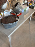 Rustic Metal Heron & Watering Can Outdoor Garden Fountain Farmhouse Patio Yard Water Feature
