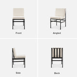 Odelia dining chair in pearl white bouclé – multiple angles