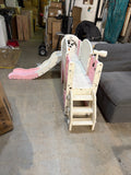 8-in-1 Toddler Slide Playset with Basketball Hoop & Telescope – Pink Fish, Fully Assembled