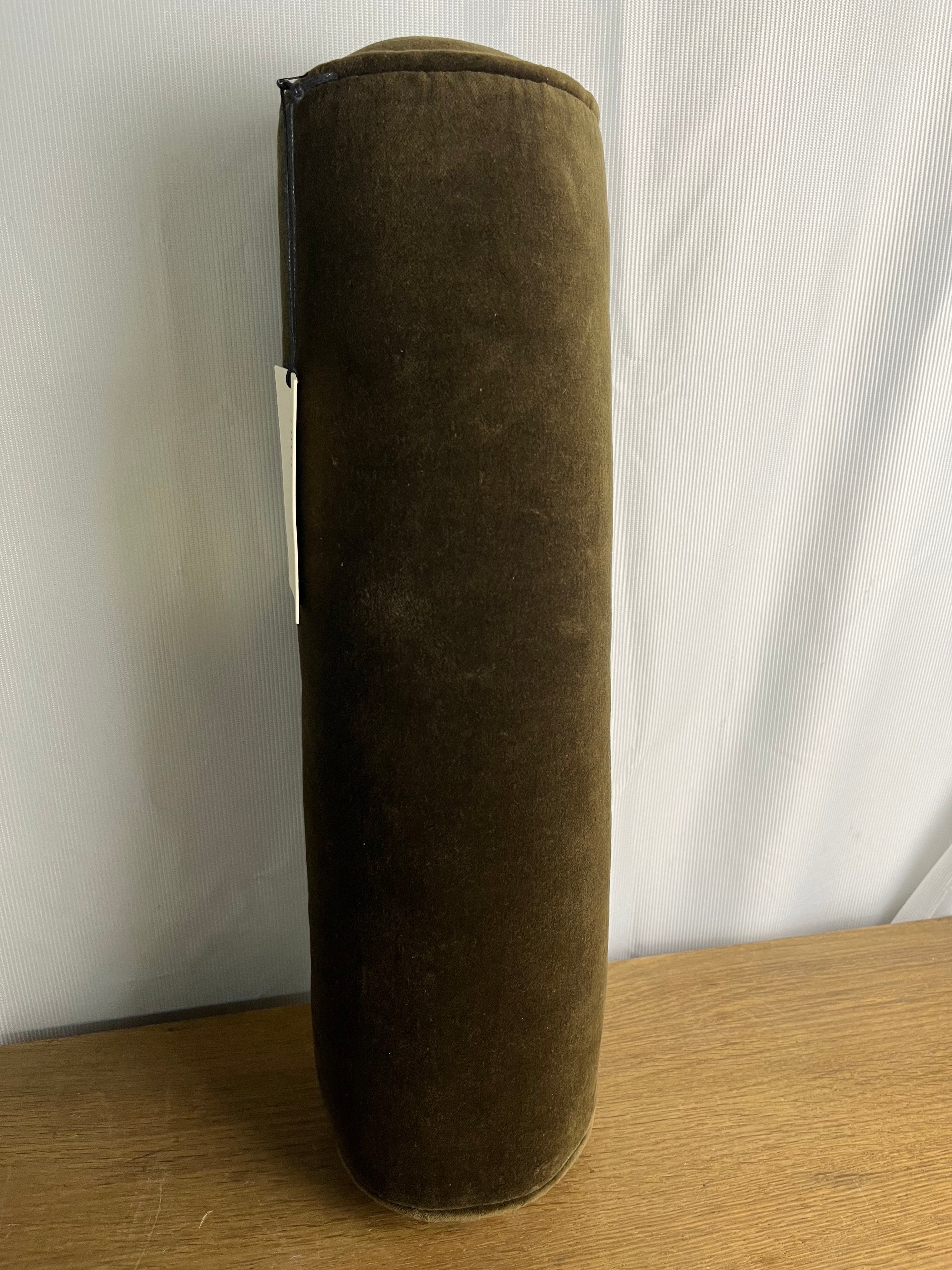 Sabine Velvet Bolster Pillow Mega Brown Box