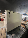 Jaxpety Double Tilt Out Trash Can Cabinet with Deodorizing Function” Wide White