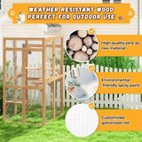 39" outdoor cat enclosure catio – grey, lifestyle outdoor patio