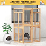 39" outdoor cat enclosure catio – grey, dimensions / features overview