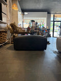 Modern Dark Gray Upholstered Ottoman 35”L x 24”D x 13”H Footrest