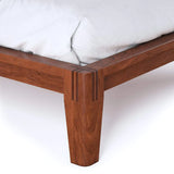 Solid Walnut Queen Size Bed Frame Charm Base