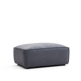 35" Rectangle Loft Ottoman Performance Leather Dark Gray