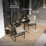 Odelia indoor/outdoor counter stool in beige – feature highlights