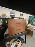 Walnut 2-Drawer Lateral File Cabinet for Letter & Legal Files with Anti-Tip Interlock-Pre built and in box