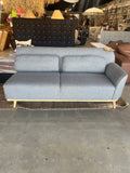 Ahdome ValMinimal Sectional Left Facing Sofa Lounger Grey Linen