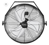 24-Inch Heavy Duty High Velocity Industrial Shop Garage Fan 3-Speed Wall Ceiling Mount