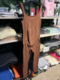 Body Suit -Compression to Support the Abdominal and lower back area -ideal for Postpartum Recovery-Size Small only Brown