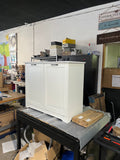 Jaxpety Double Tilt Out Trash Can Cabinet with Deodorizing Function” Wide White