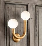 Happy LED 11.25 inch Natural Brass Wall Sconce Wall Light