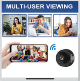 3 Pack Hidden Camera, WiFi Mini HD 1080P Wireless Camera for Home Office Security, Small Nanny Cam with Motion Sensor Night Vision, APP Control Camera for Baby, Pets(Video Only)