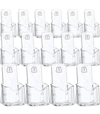 15-Pack Clear Acrylic Brochure Holders – A6 Size 4” Wall Mount or Counter Display Organizer