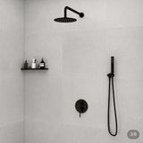 Modern 10" Wall Mounted Rain Shower System With Handheld