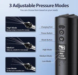 Ear Wax Removal, Electric Ear Cleaner with 3 Adjustble Modes - Ear Wax Removal Kit with 6 Reusable Tips, LED Display, IPX7 Waterproof, USB-C , Ear Cleaning Kit