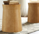 Small Cottage Round Wood Side Table