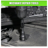 28-Piece Magnetic Nut Driver Set Impact Drill Bit Socket Adapter Kit