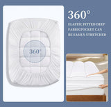 Mattress Pad Queen Size,Extra Thick Cooling Mattress Cover,Mattress Topper with 8-21" Deep Pocket,Mattress Pad Cover Cotton Top,White, 60x80 Inches